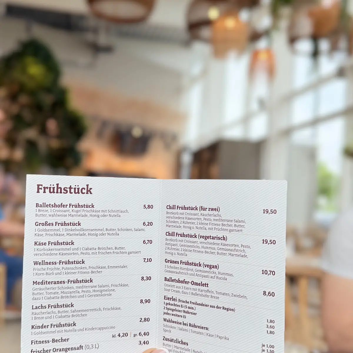 Speisekarte, Grill’n Chill