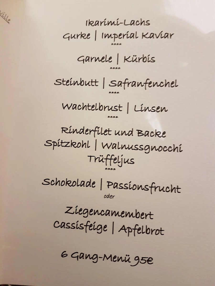 Speisekarte, Vier Jahreszeiten - Andreas Imhof