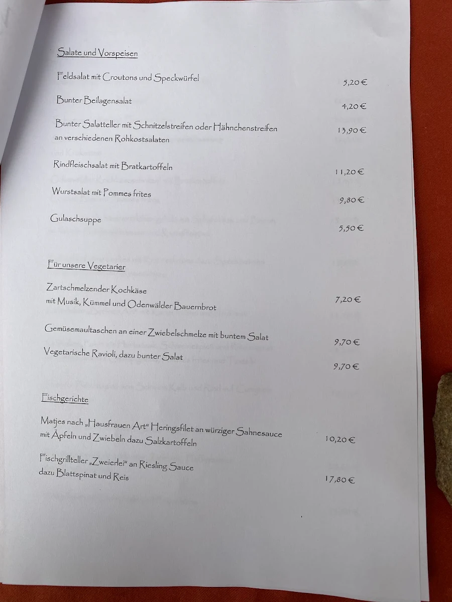 Speisekarte photo 2