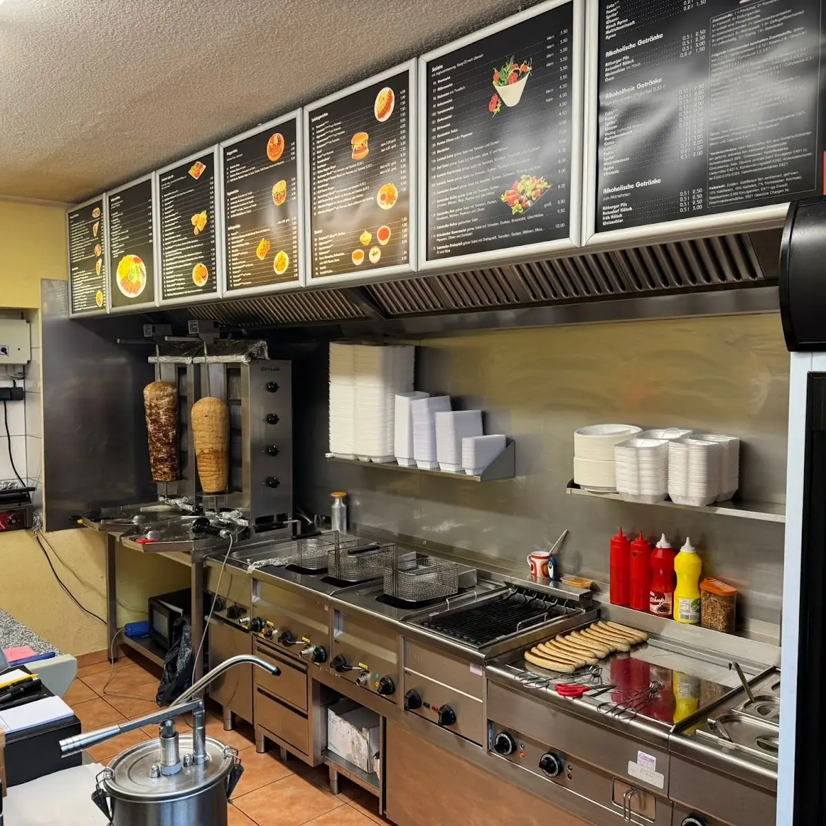 Atmosphäre, Buirer Haus - Gyros & Döner