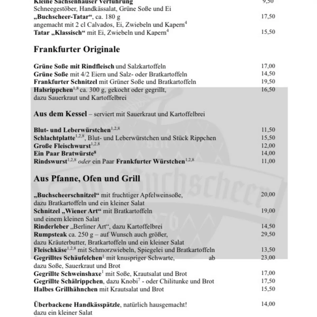 Speisekarte photo 3