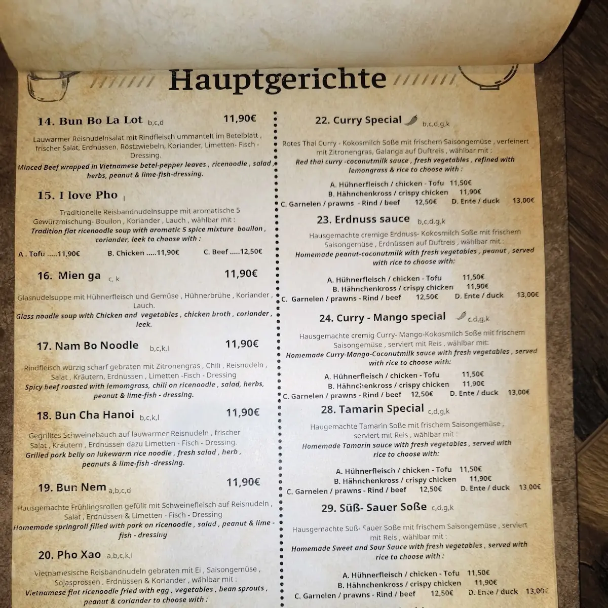 Speisekarte photo 1