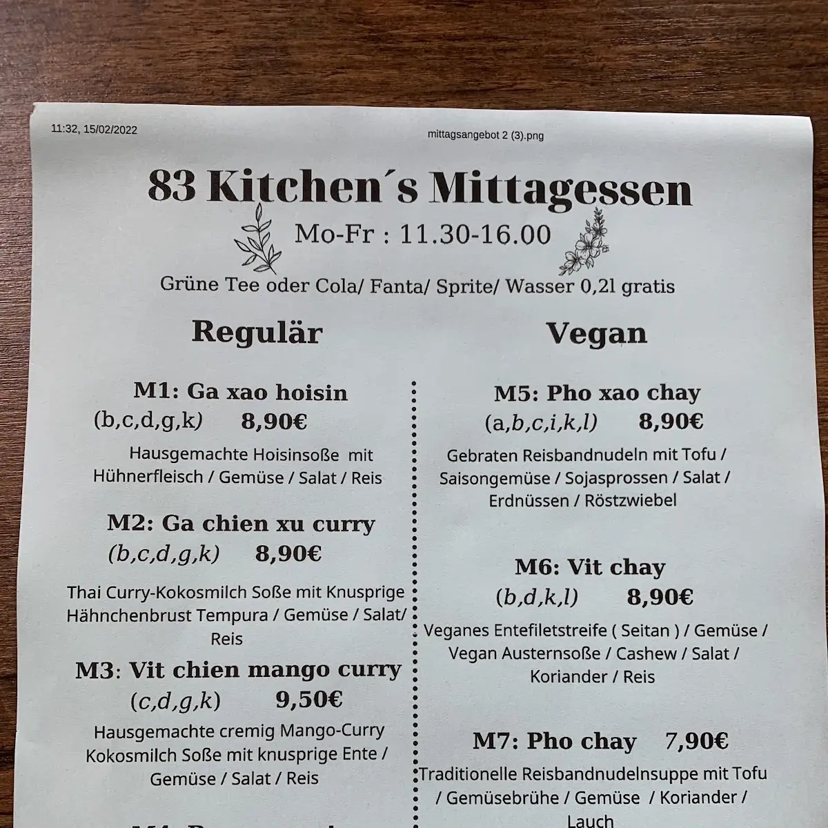 Speisekarte photo 3