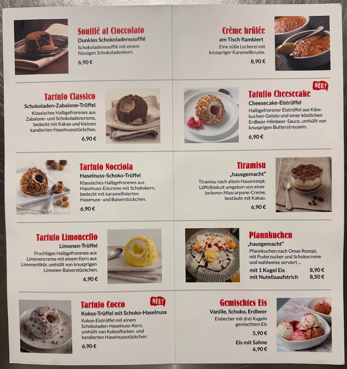 Speisekarte photo 4