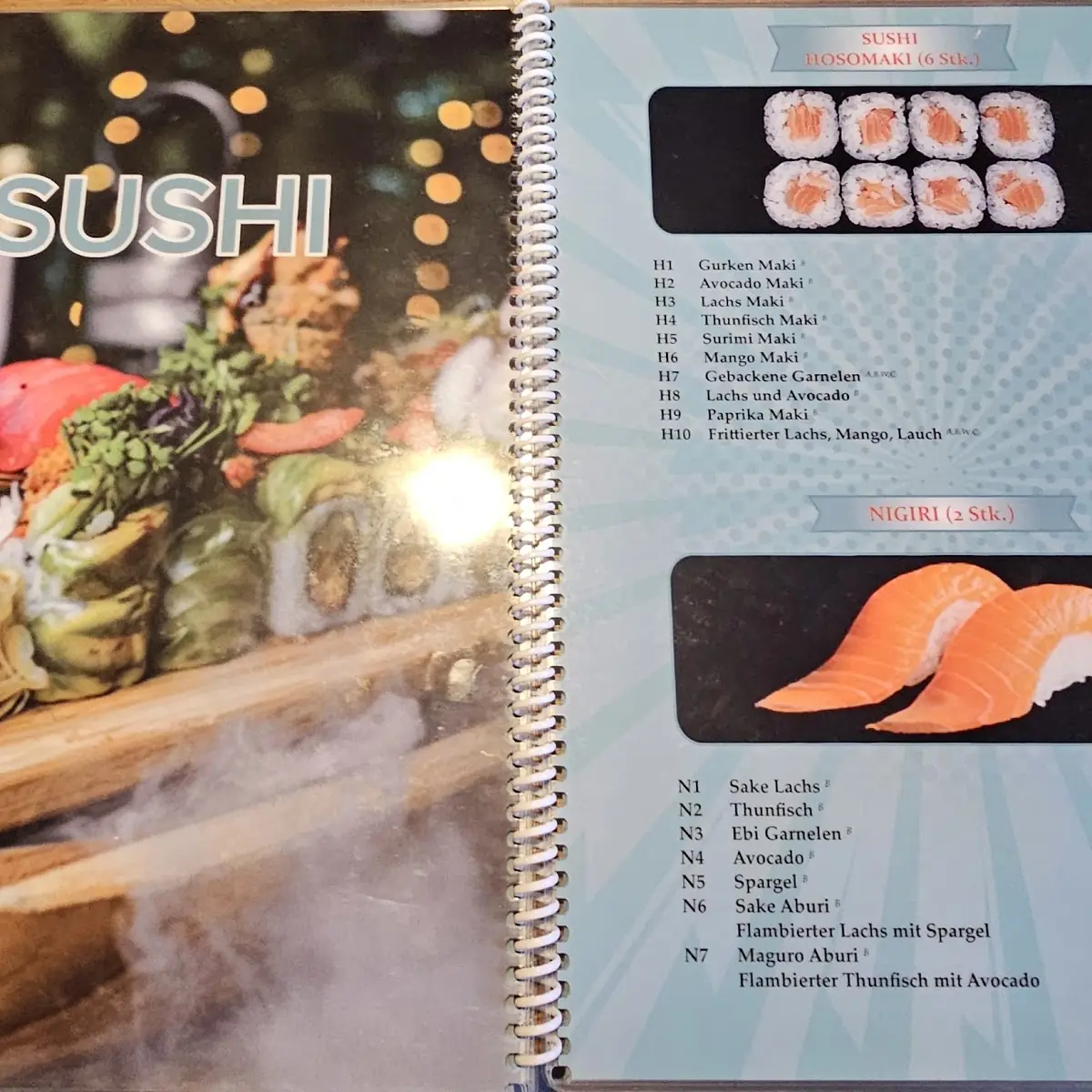 Speisekarte, Xin Chao Sushi Bar Haßfurt
