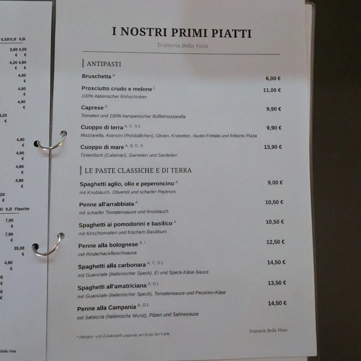 Speisekarte photo 1