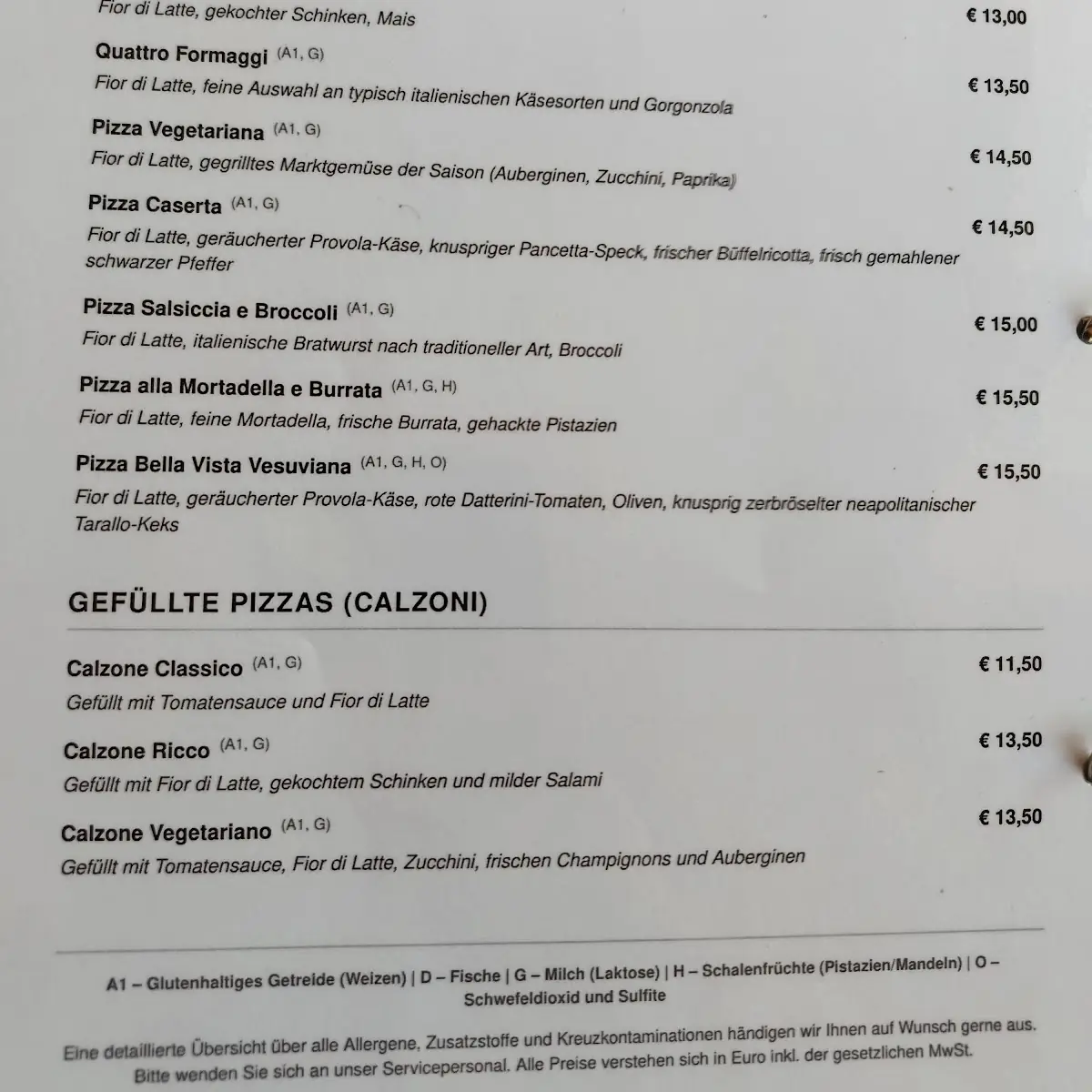Speisekarte photo 2