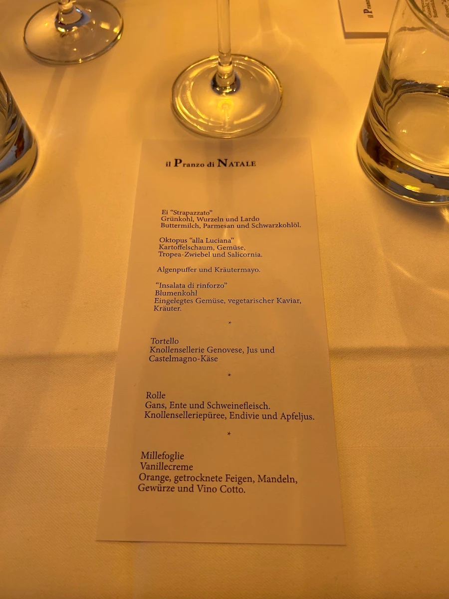 Speisekarte, Zum Heiligen Teufel - Cucina Italiana