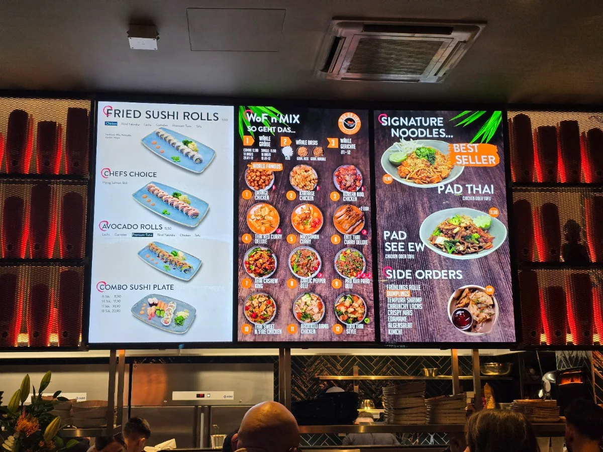 Speisekarte, Wok on Fire