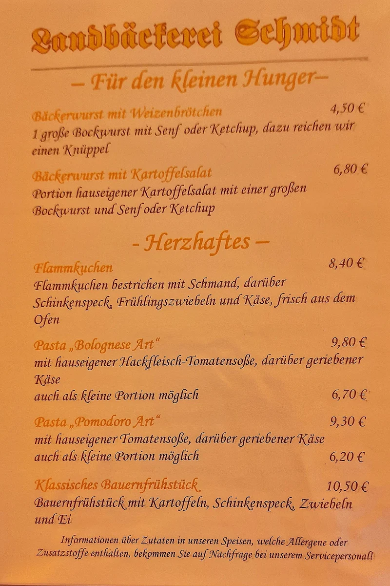Speisekarte photo 6