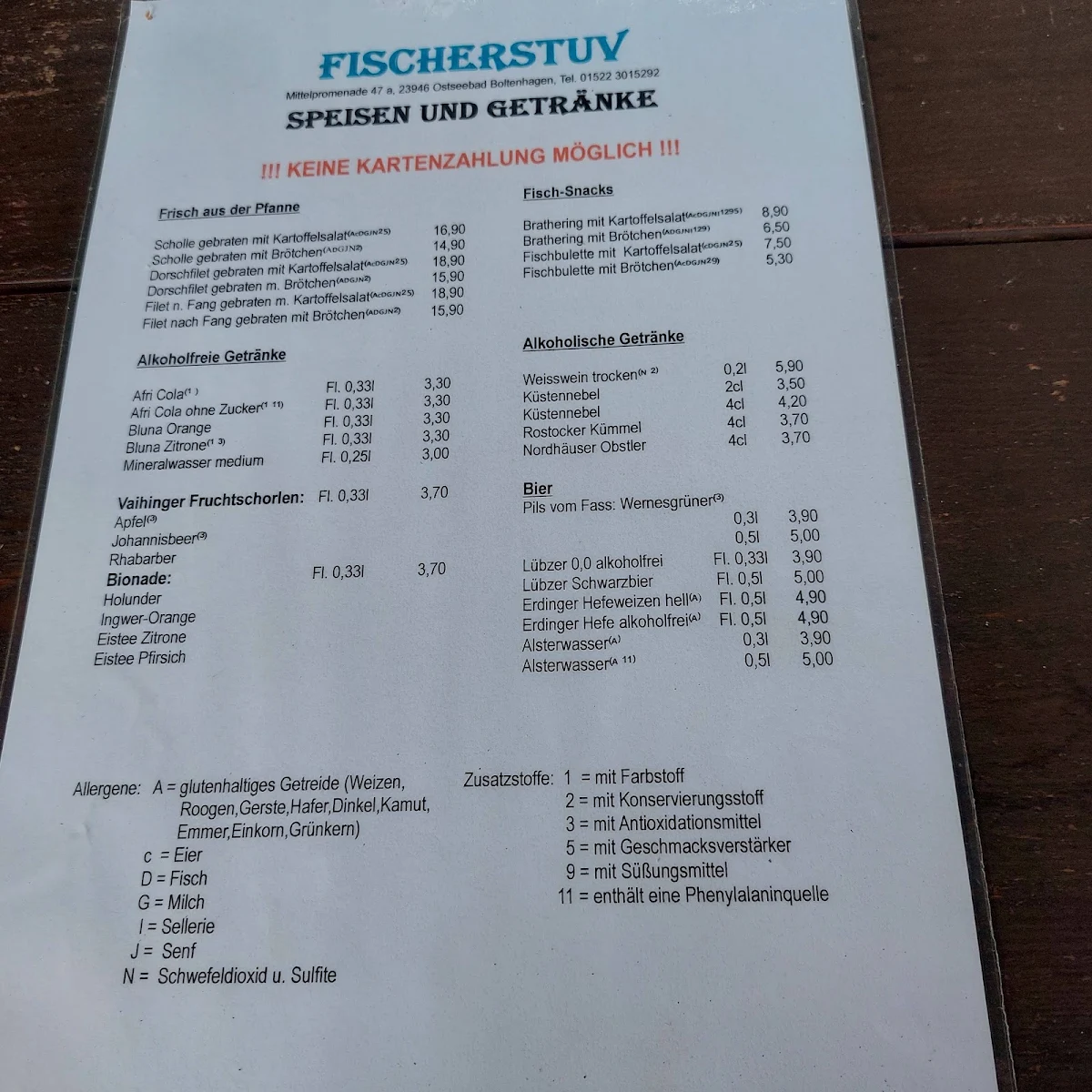 Speisekarte photo 5