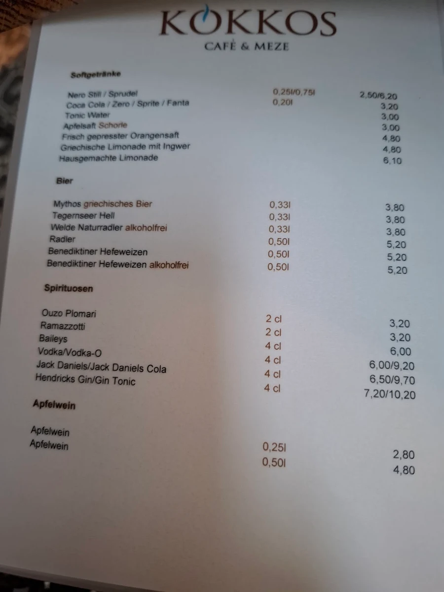 Speisekarte photo 2