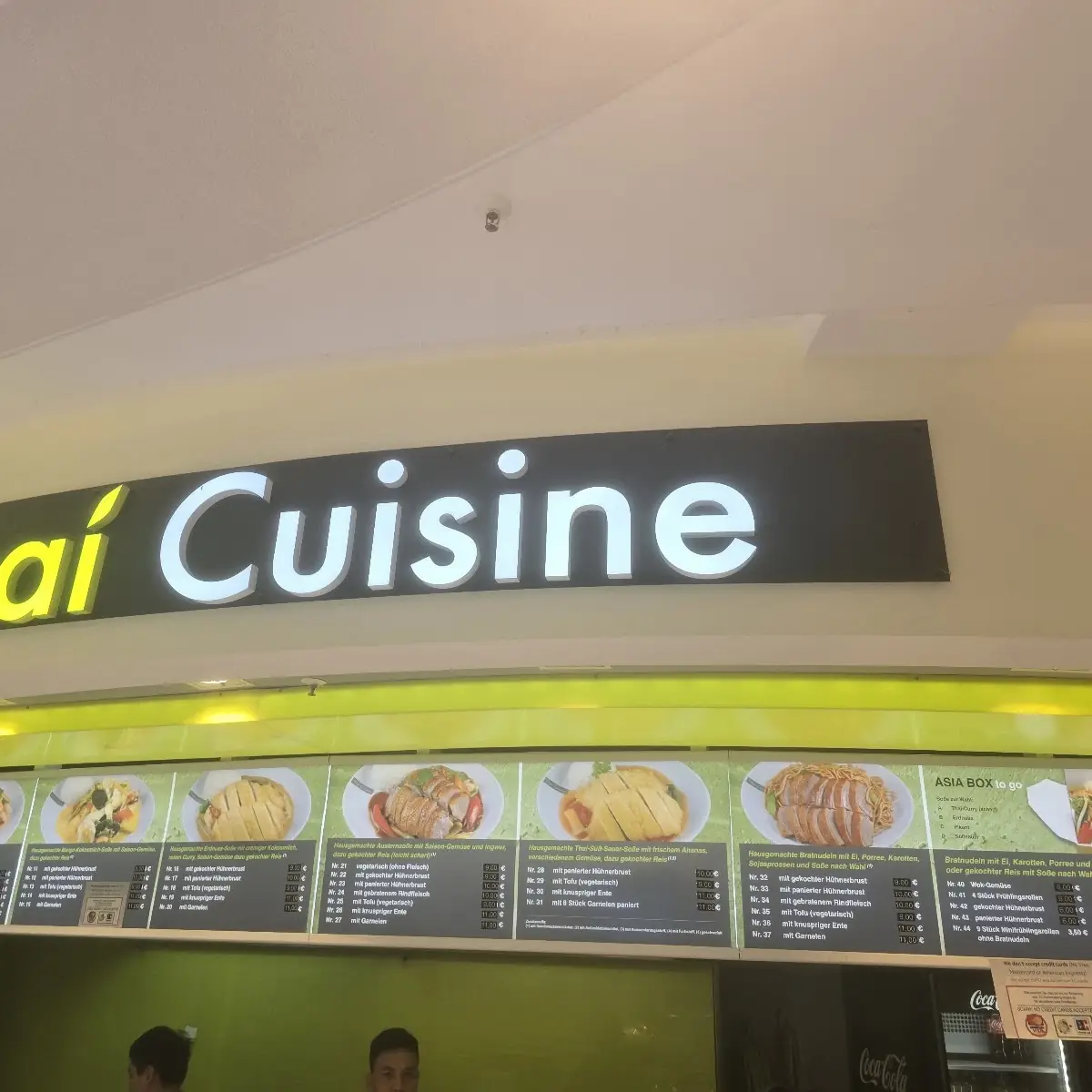 Speisekarte, Thai Cuisine