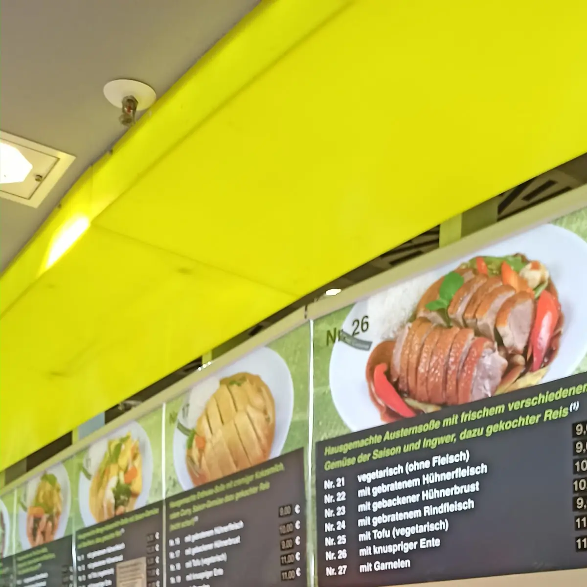 Speisekarte, Thai Cuisine