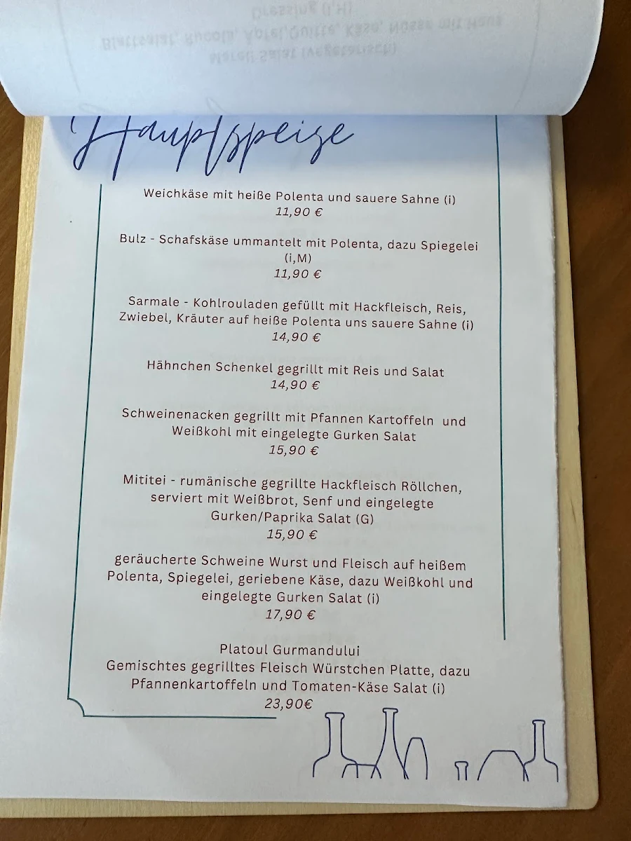 Speisekarte, Mareli Restaurant & Cafe