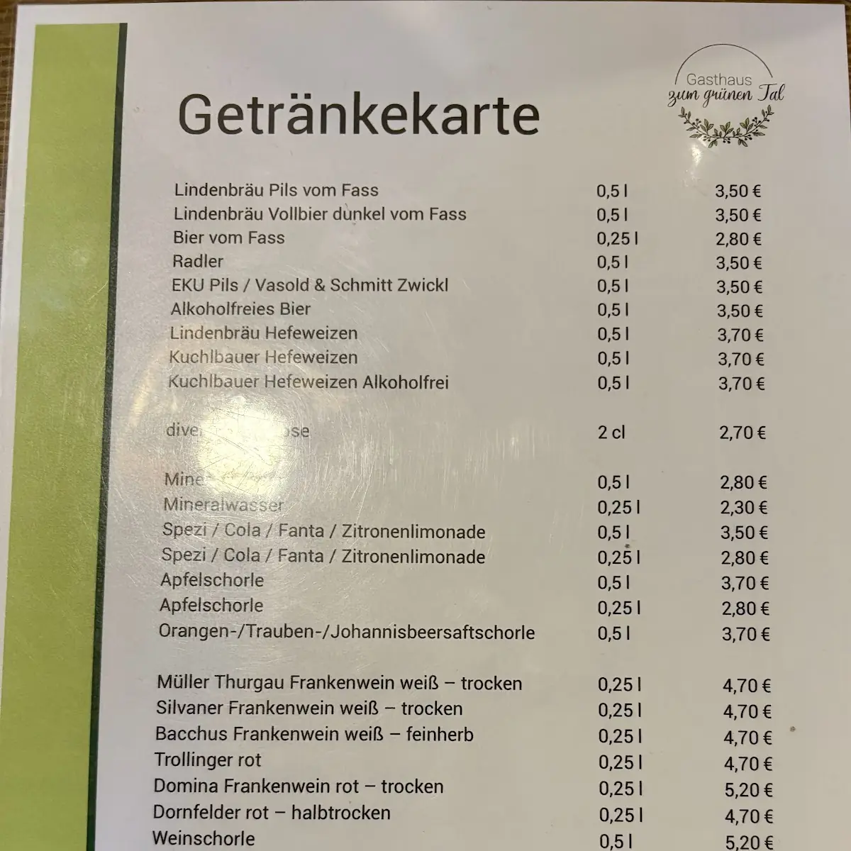 Speisekarte photo 1