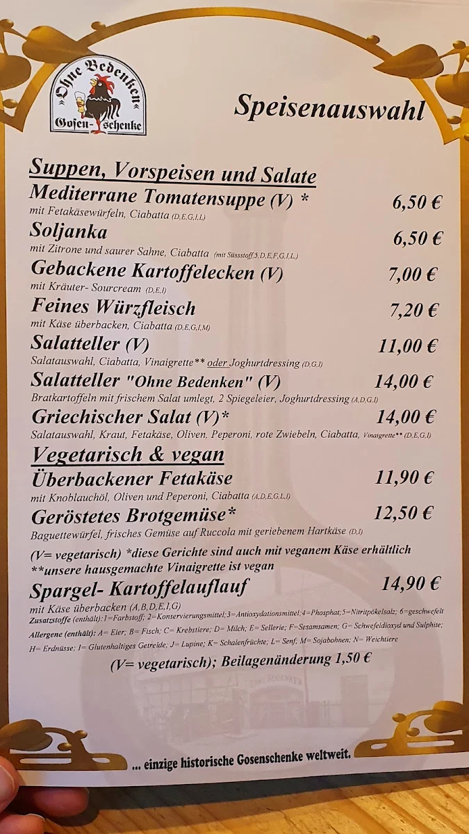 Speisekarte photo 1