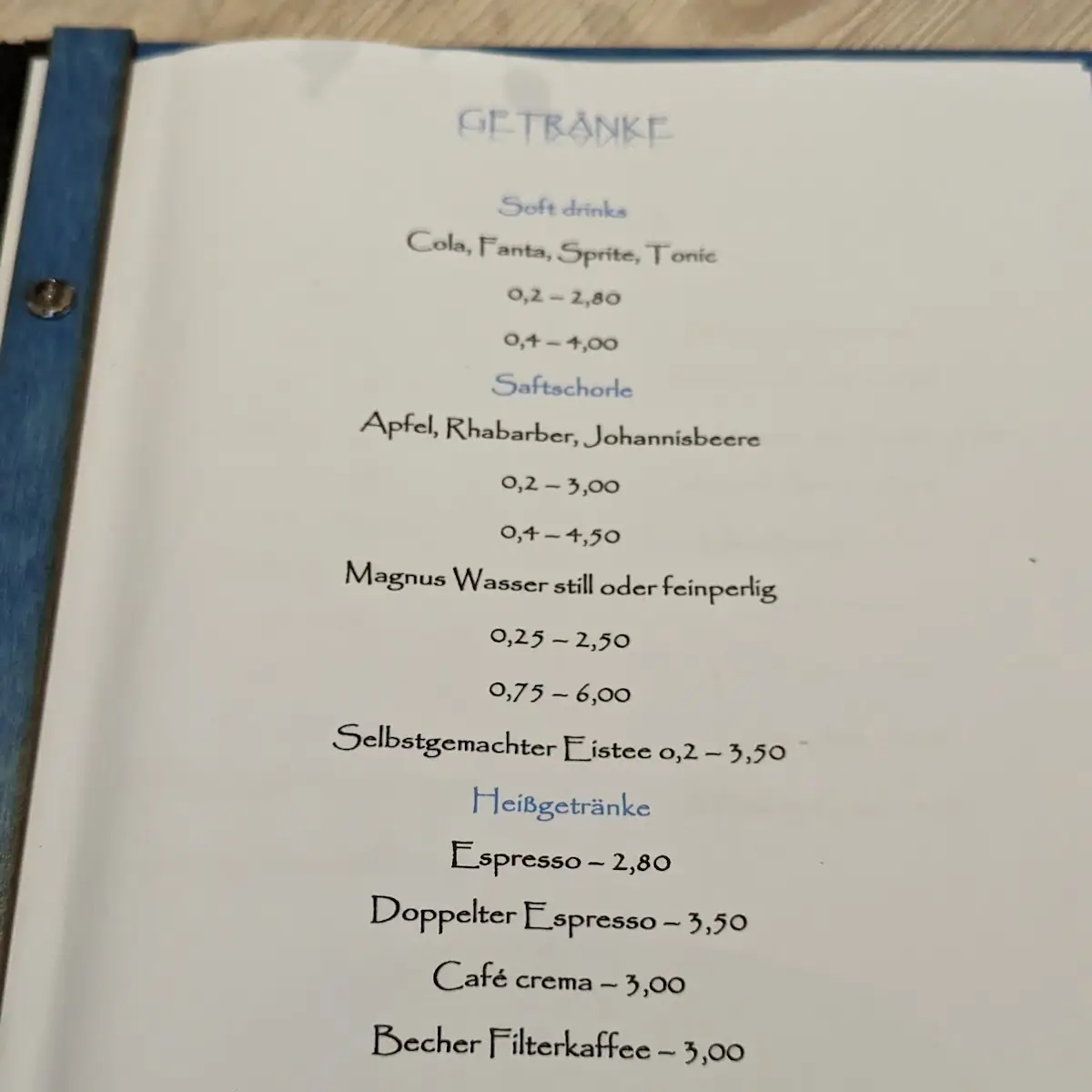 Speisekarte photo 2