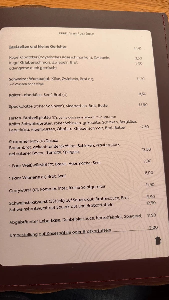 Speisekarte photo 2