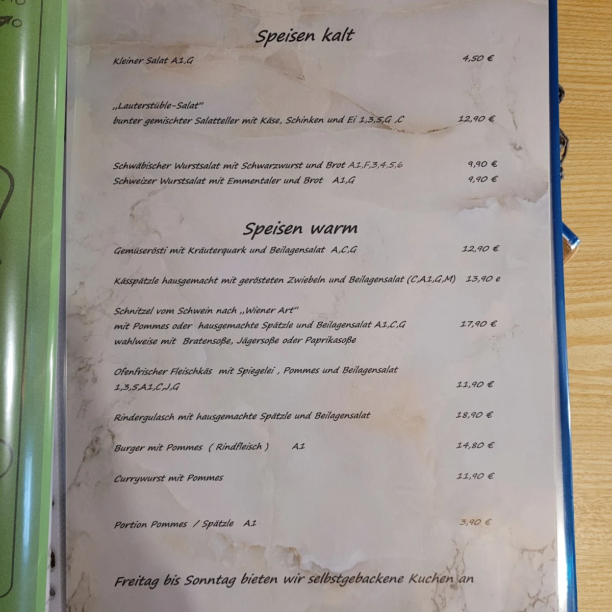 Speisekarte photo 1
