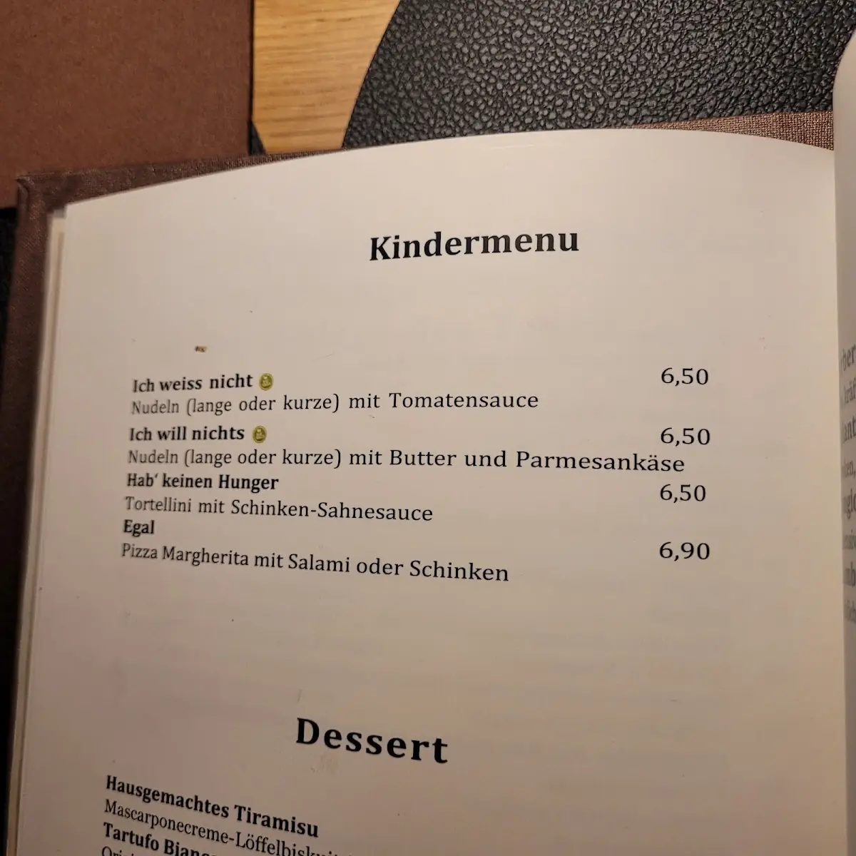 Speisekarte photo 1