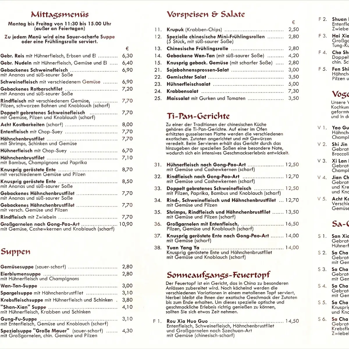 Speisekarte photo 2
