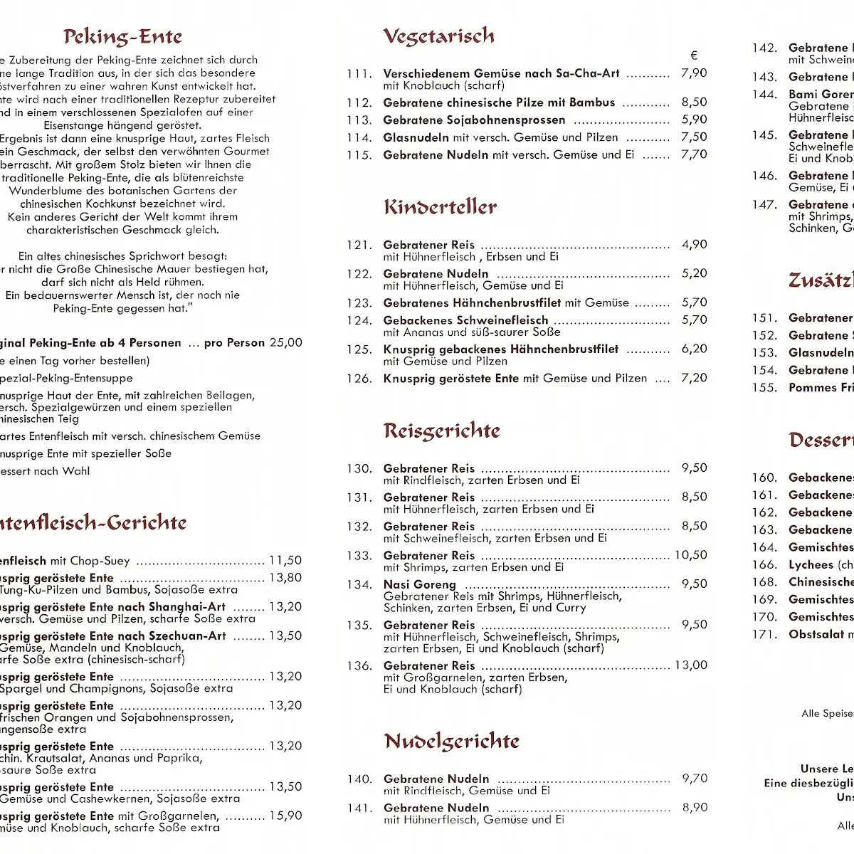 Speisekarte photo 3