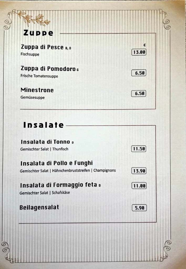 Speisekarte photo 5