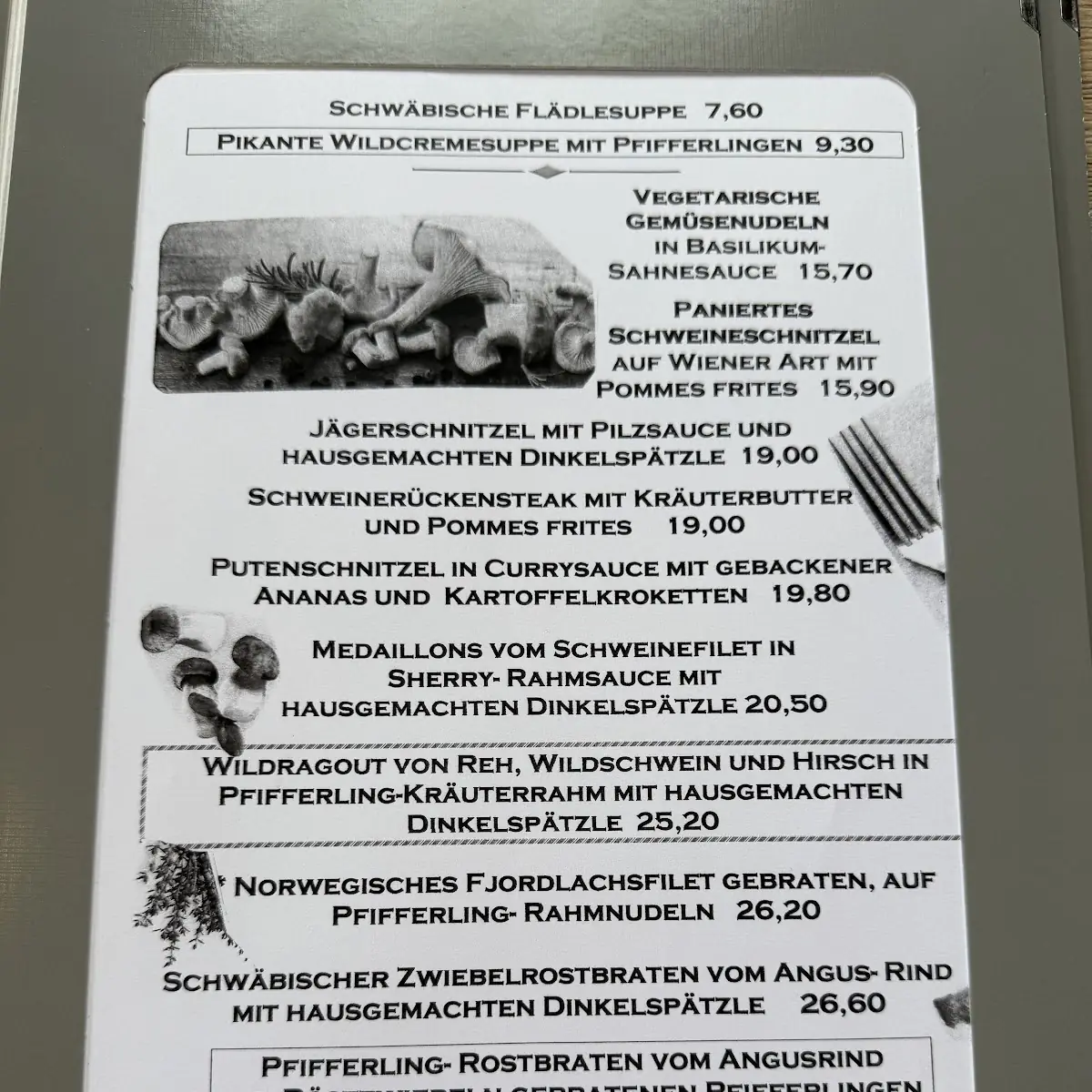 Speisekarte photo 7