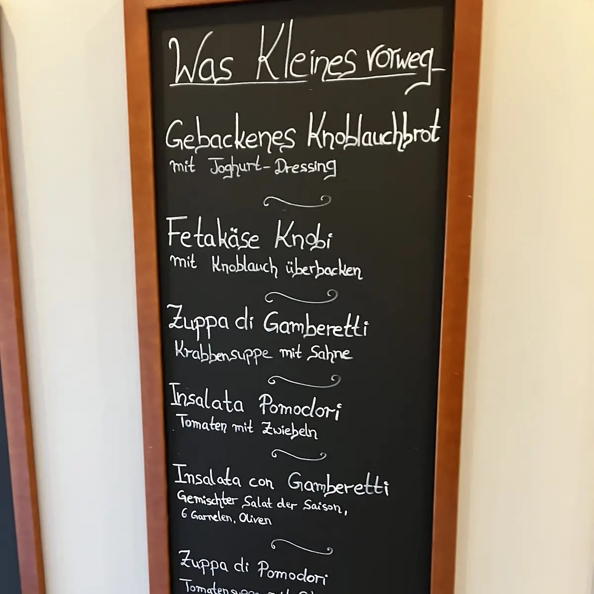 Speisekarte, Klabautermann