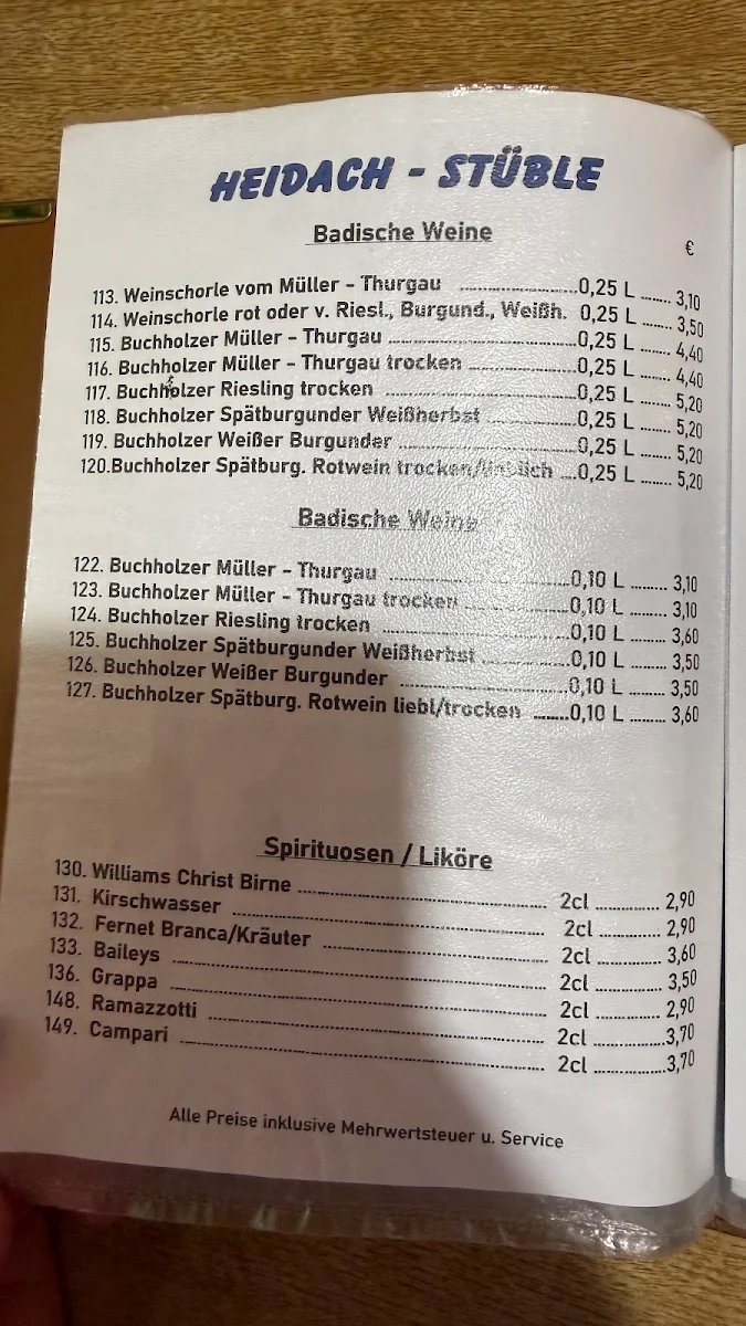 Speisekarte photo 1