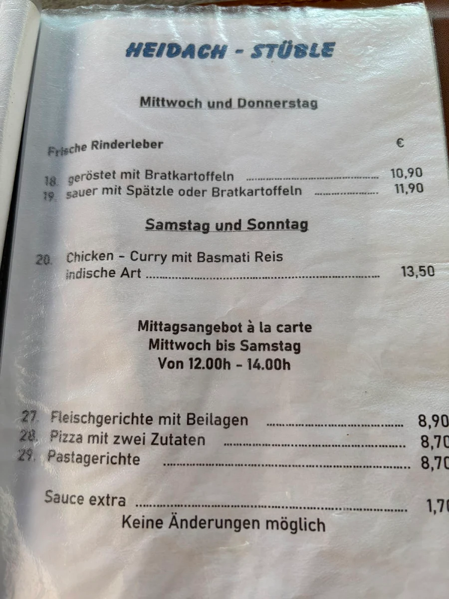 Speisekarte photo 2