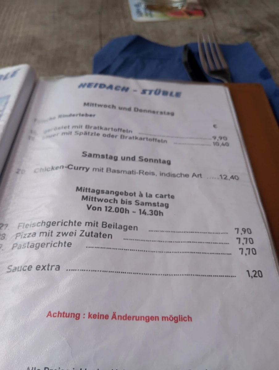 Speisekarte photo 3