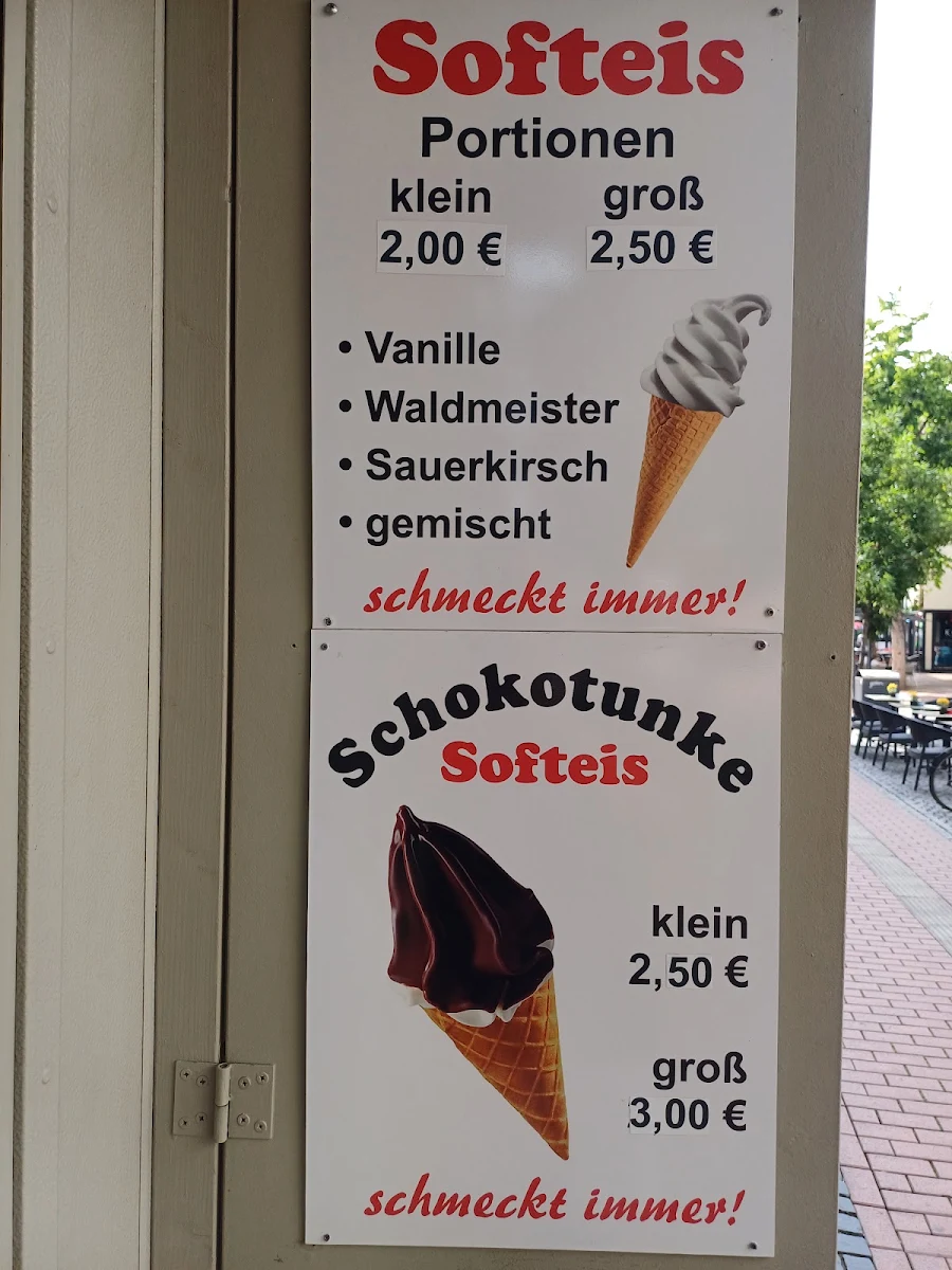 Speisekarte, Der Crêpes Stand
