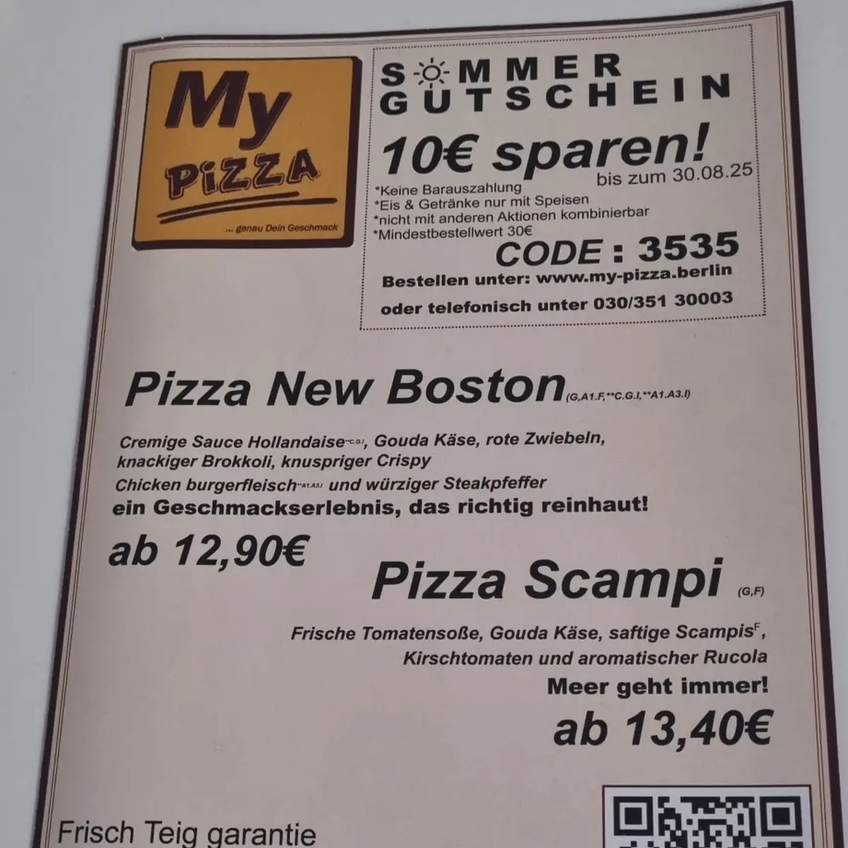 Speisekarte photo 2
