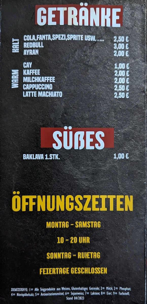 Speisekarte photo 4