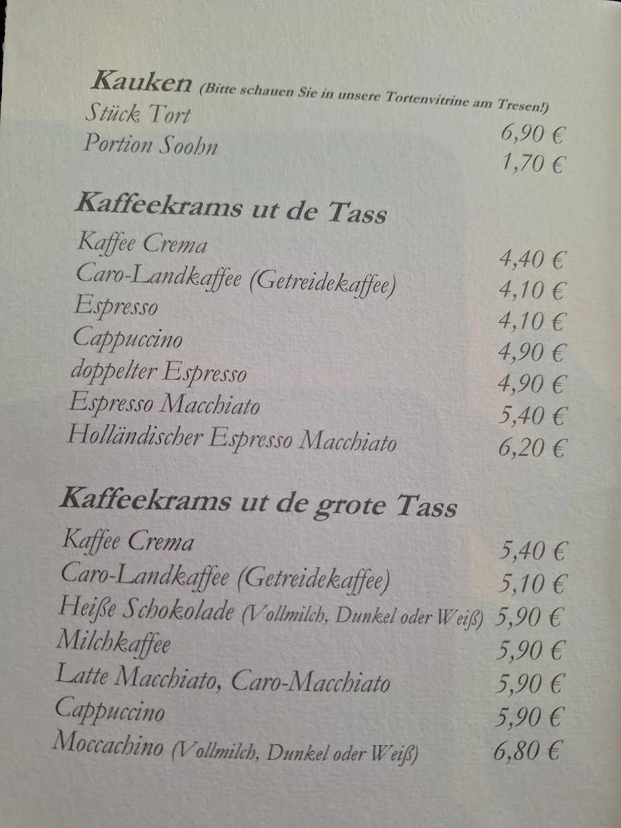 Speisekarte photo 1