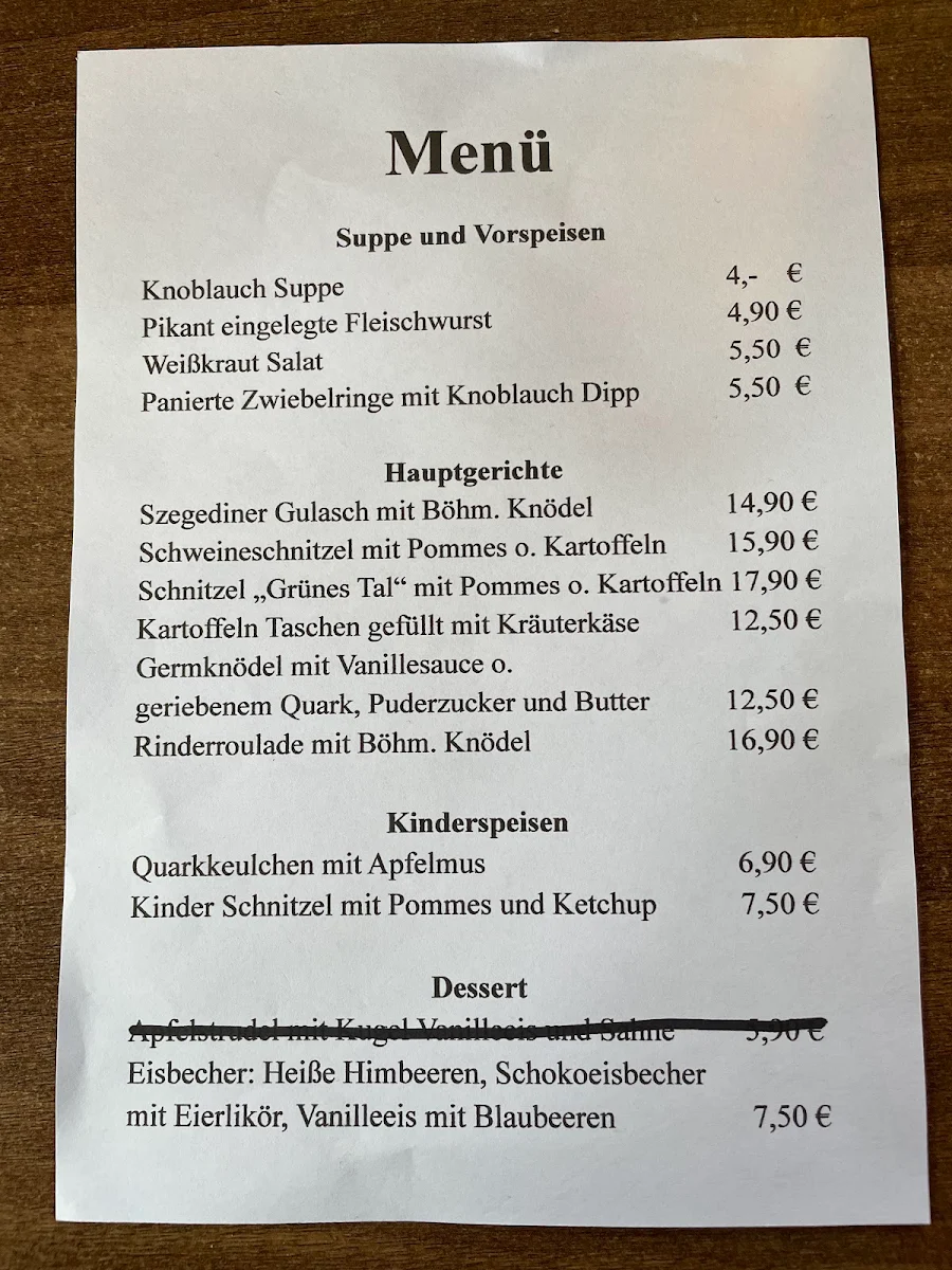 Speisekarte photo 2