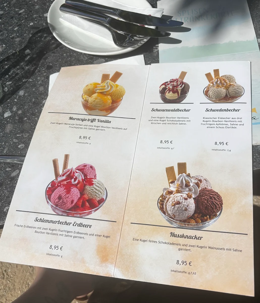 Speisekarte, Cafe Gondoletta