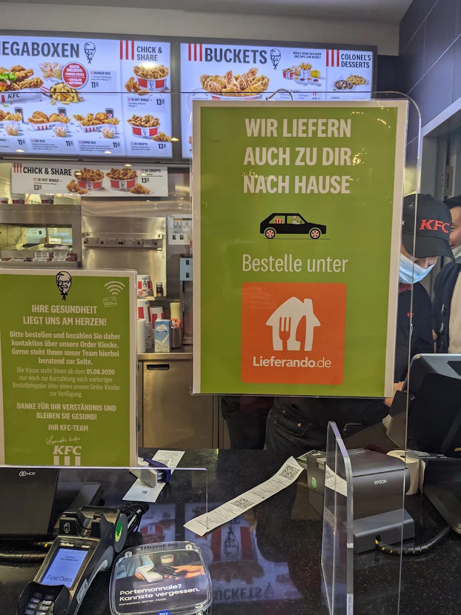 Speisekarte, Kentucky Fried Chicken