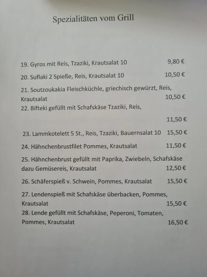 Speisekarte photo 1