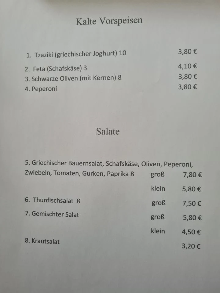 Speisekarte photo 2