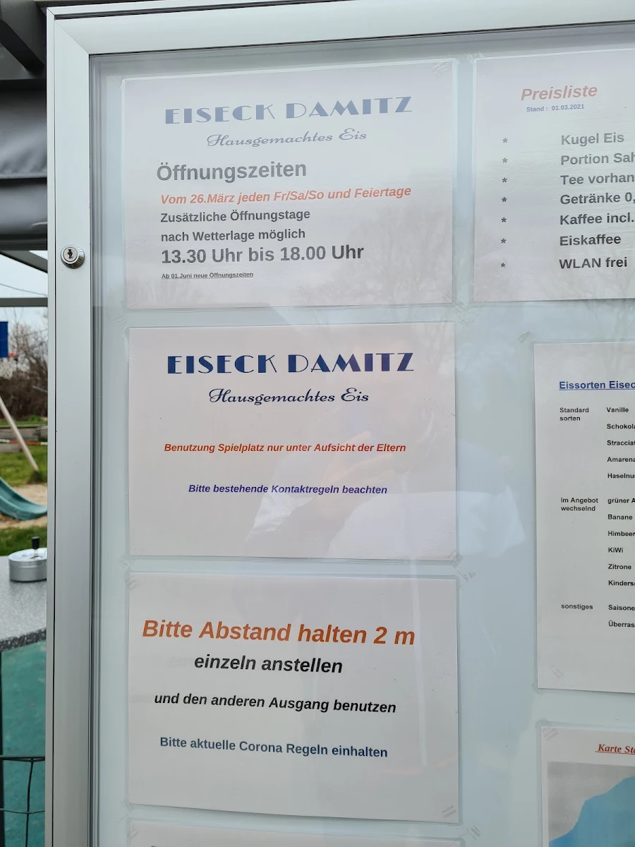 Speisekarte, Eiseck Damitz