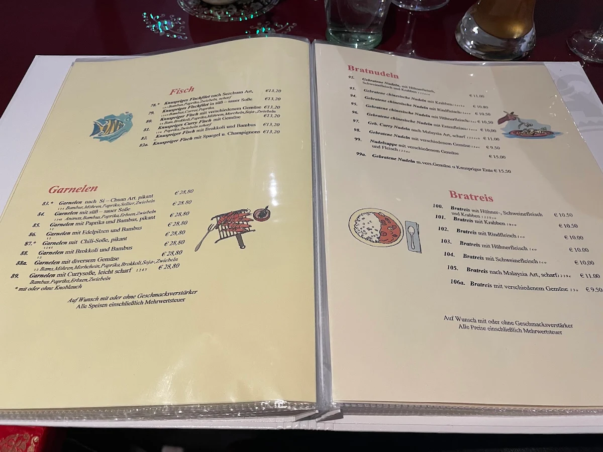 Speisekarte, Restaurant Mr.Hoh