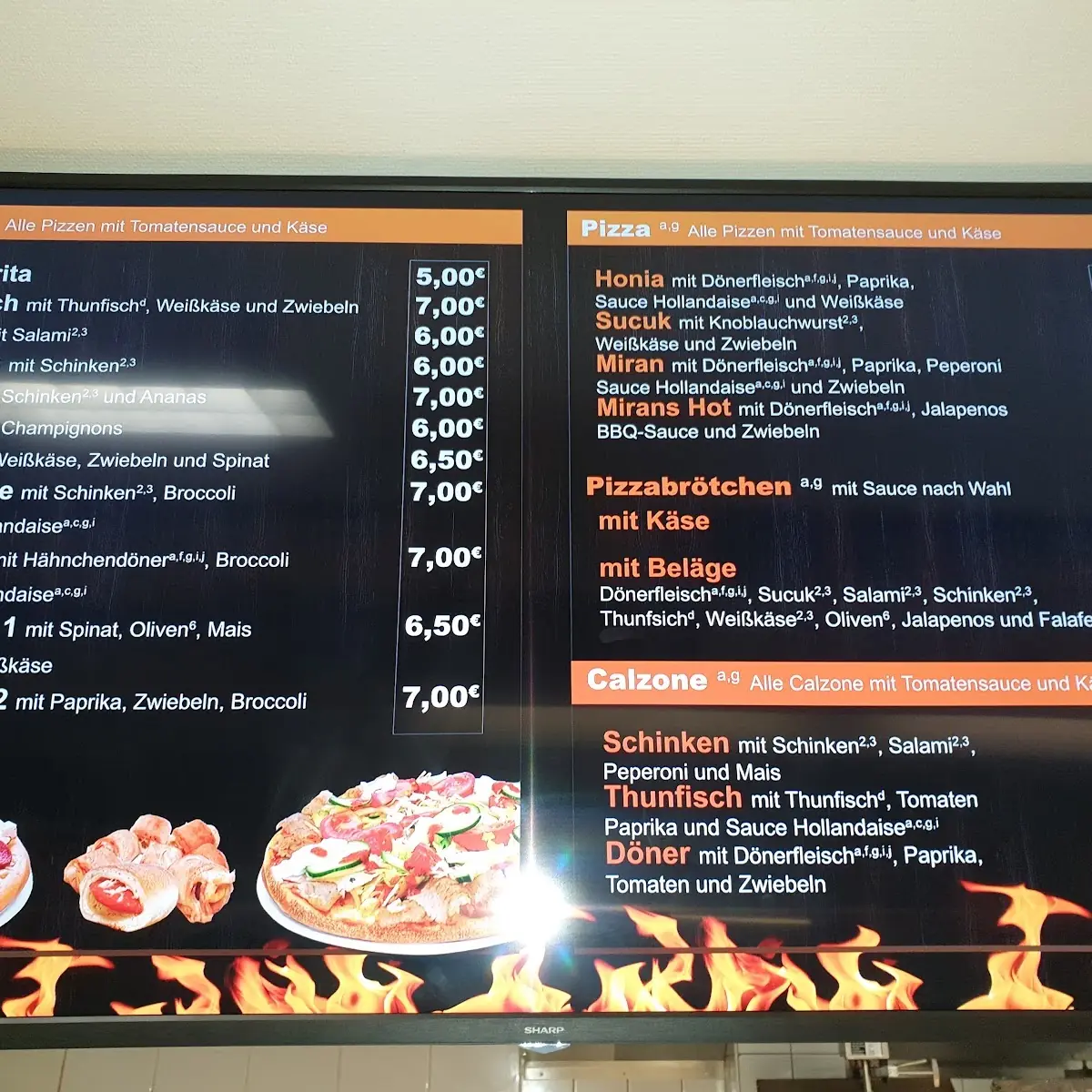 Speisekarte, Miran's1 Döner Orginal kiel friedrichsort