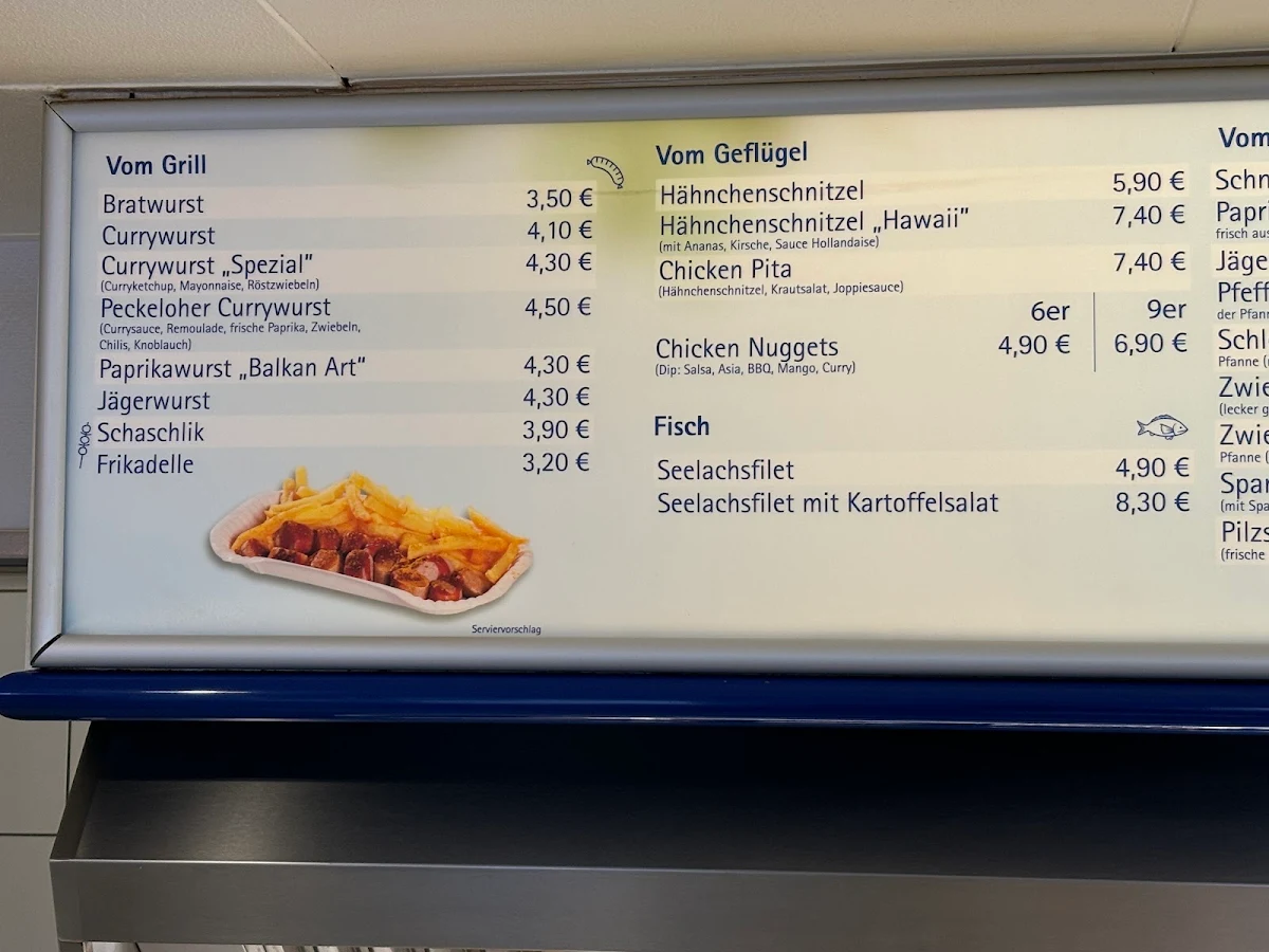 Speisekarte, Krumkühler Imbiss Peckeloh in Versmold