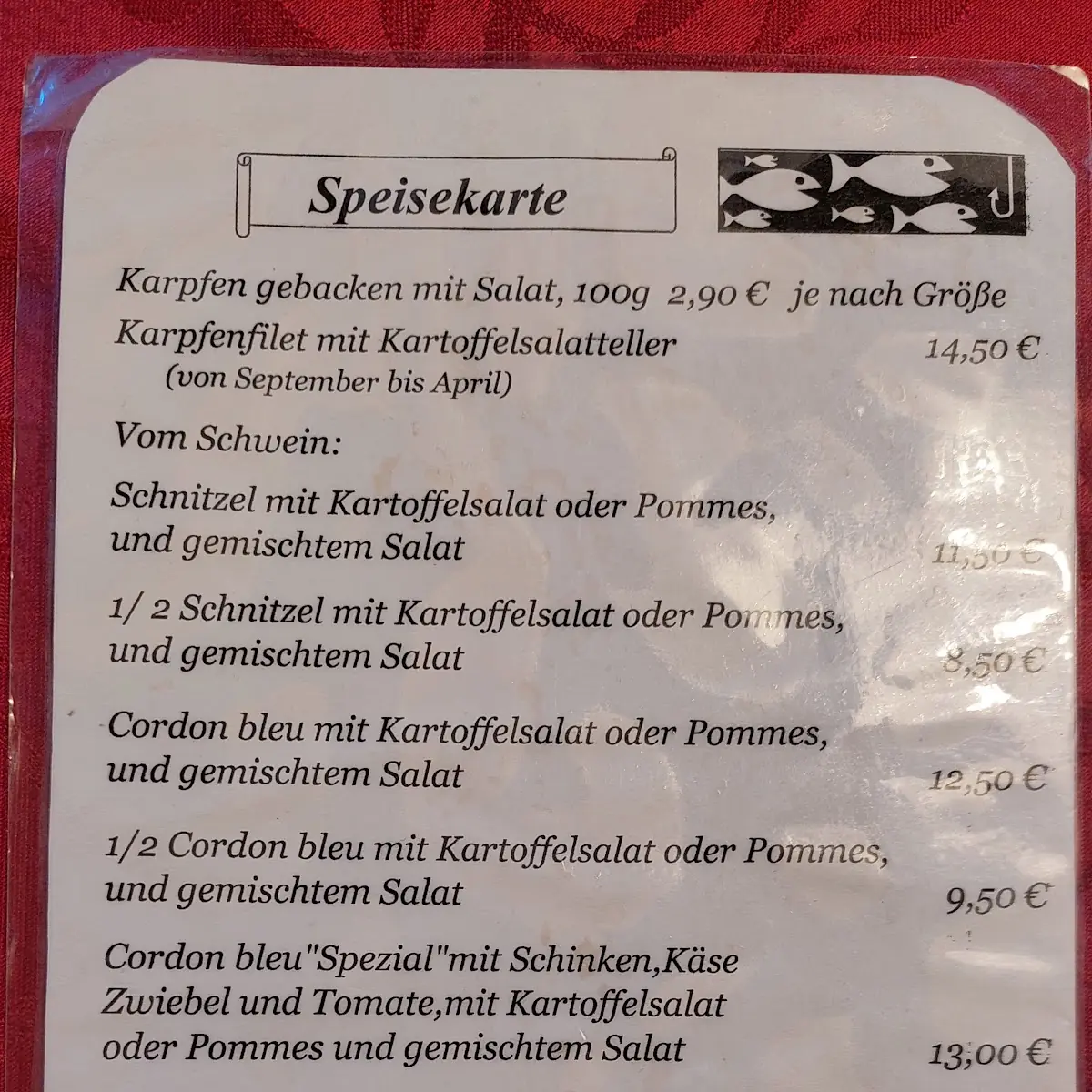 Speisekarte photo 2