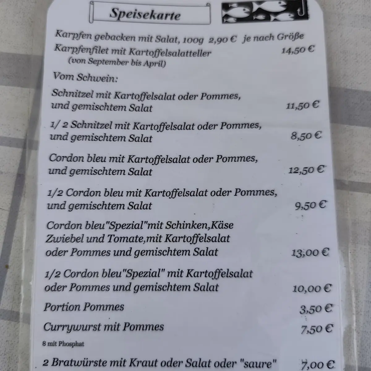 Speisekarte photo 3