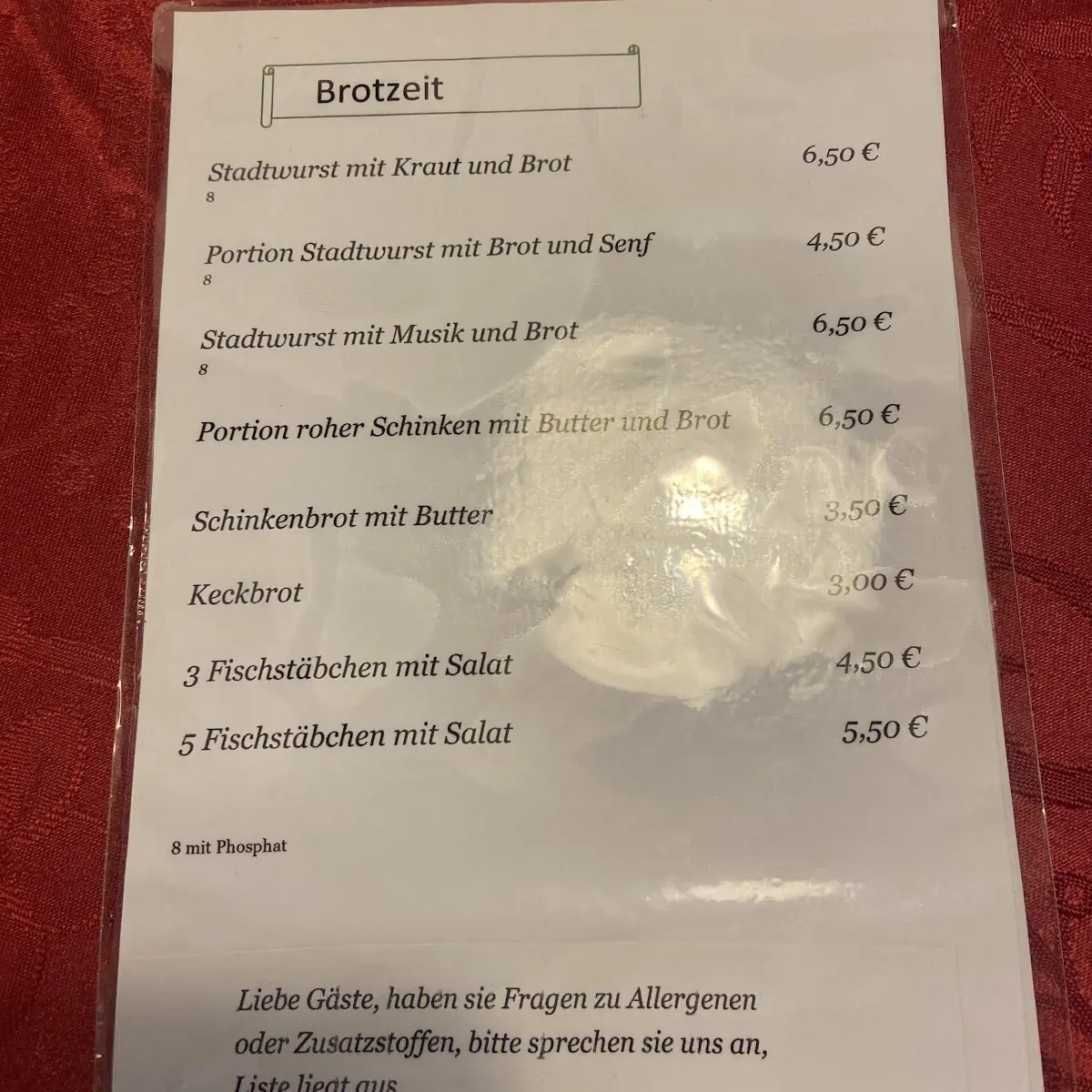 Speisekarte photo 6