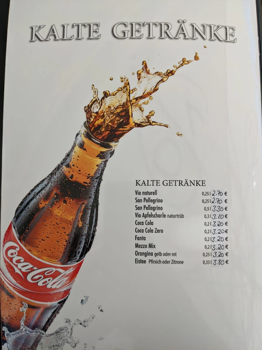 Speisekarte, Gelato Giulietta